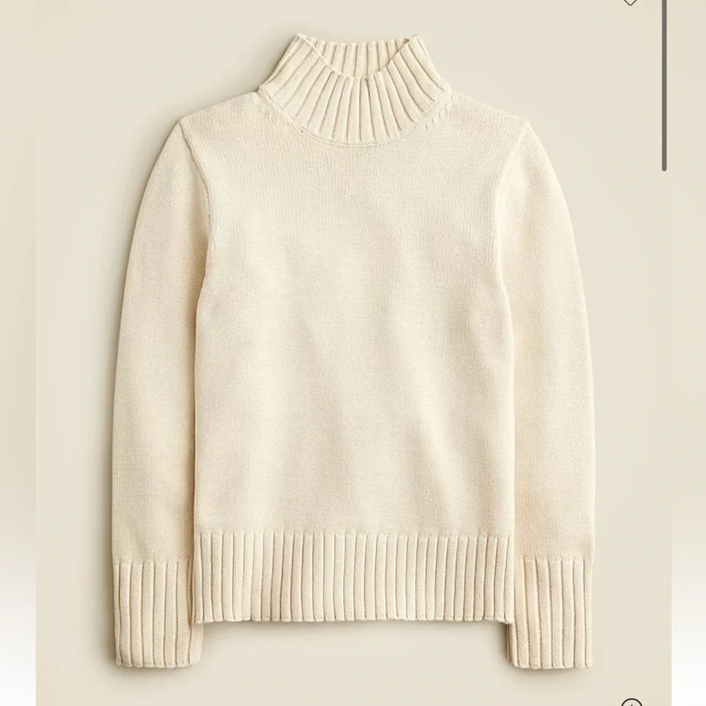 J.CREW COTTON BLACK TURTLENECK SWEATER - Picture 9 of 10
